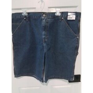 MEN'S BASIC EDITION CARPENTER BLUE JEAN SHORTS. SZ 42 MED. NEW!